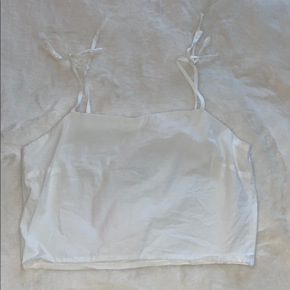 White tie crop top size small